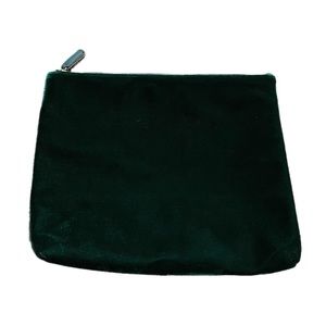 Free People Velvet Emerald Green IPad Holder Pouch 12”